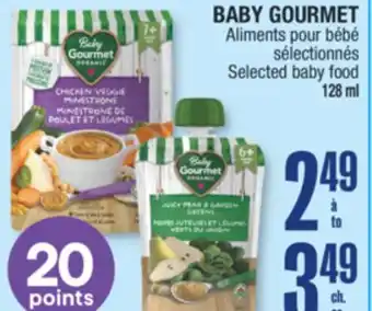 Jean Coutu BABY GOURMET Selected baby food offer