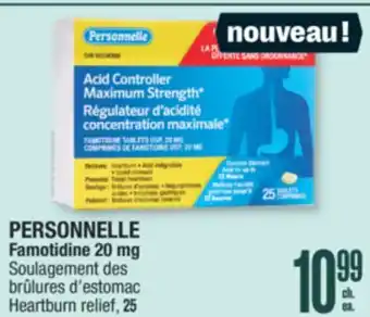 Jean Coutu PERSONNELLE Heartburn relief offer