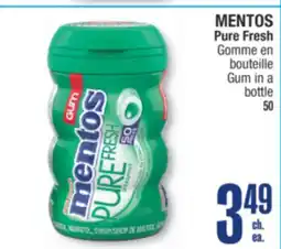 Jean Coutu MENTOS Pure Fresh Gum in a bottle offer