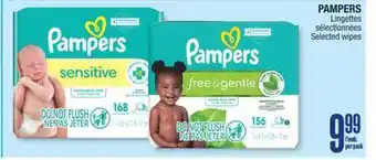 Jean Coutu PAMPERS Selected wipes offer