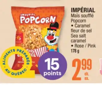 Jean Coutu IMPÉRIAL Popcorn Sea salt caramel offer
