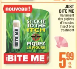 Jean Coutu JUST BITE ME Insect bite treatment offer