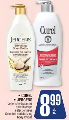 Jean Coutu CUREL, JERGENS Selected moisturizing body lotions offer