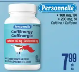 Jean Coutu Personnelle 100 mg, 100 • 200 mg, 50 Caffeine offer