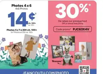 Jean Coutu Photos 4 x 6 offer