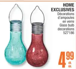 Jean Coutu HOME EXCLUSIVES Glass bulb decorations offer