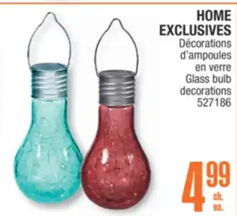 Jean Coutu HOME EXCLUSIVES Glass bulb decorations offer
