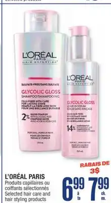 Jean Coutu L'ORÉAL PARIS Selected hair care and hair styling products offer