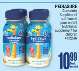 Jean Coutu PEDIASURE Nutritional supplement for children offer