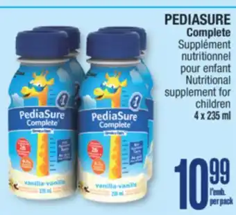 Jean Coutu PEDIASURE Nutritional supplement for children offer