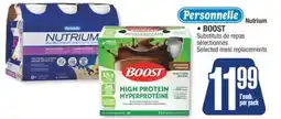 Jean Coutu Personnelle Nutrium BOOST Selected meal replacements offer