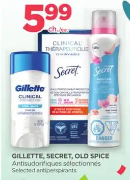 Proxim GILLETTE, SECRET, OLD SPICE Selected antiperspirants offer