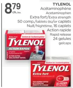 Proxim TYLENOL Acetaminophen Extra strength tablets Nighttime Rapid release offer