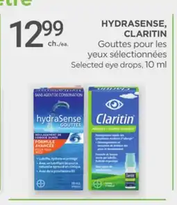 Proxim HYDRASENSE, CLARITIN Selected eye drops offer