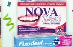 Proxim NOVADENT, FIXODENT Selected denture cream or cleansers offer