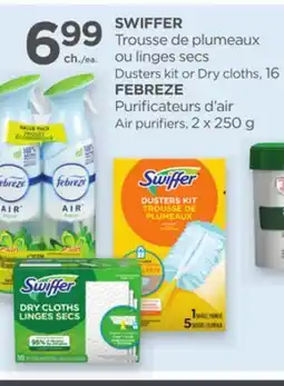 Proxim SWIFFER Dusters kit or Dry cloths, 16 FEBREZE Air purifiers, 2 x 250 g offer