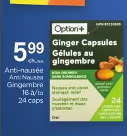 Proxim Option+ Anti Nausea Gingembre offer