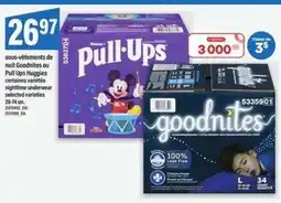 Maxi Goodnites ou Pull Ups Huggies offer