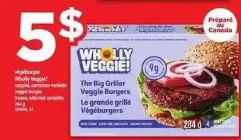 Maxi Wholly Veggie! The Big Griller Veggie Burgers offer