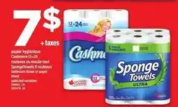 Maxi papier hygiénique Cashmere 12–24 rouleaux ou essuie-tout SpongeTowels 6 rouleaux offer
