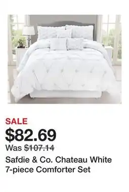 Bed Bath & Beyond Safdie & Co. Chateau White 7-piece Comforter Set offer