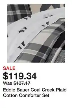 Bed Bath & Beyond Eddie Bauer Coal Creek Plaid Cotton Comforter Set offer