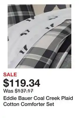 Bed Bath & Beyond Eddie Bauer Coal Creek Plaid Cotton Comforter Set offer