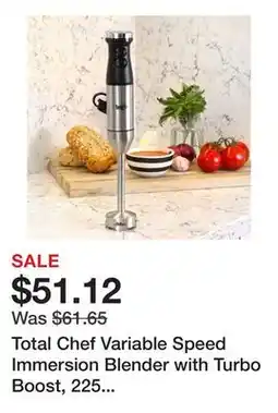 Bed Bath & Beyond Total Chef Variable Speed Immersion Blender with Turbo Boost, 225 Watts offer