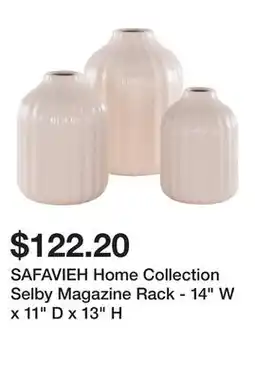 Bed Bath & Beyond SAFAVIEH Home Collection Selby Magazine Rack - 14 W x 11 D x 13 H offer