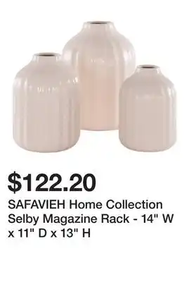 Bed Bath & Beyond SAFAVIEH Home Collection Selby Magazine Rack - 14 W x 11 D x 13 H offer