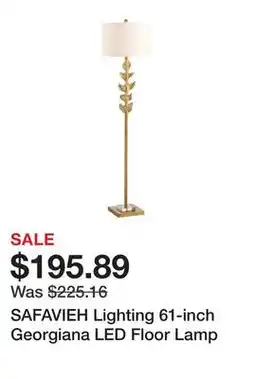 Bed Bath & Beyond SAFAVIEH Lighting 61-inch Georgiana LED Floor Lamp offer