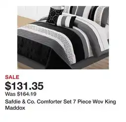 Bed Bath & Beyond Safdie & Co. Comforter Set 7 Piece Wov King Maddox offer