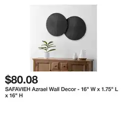 Bed Bath & Beyond SAFAVIEH Azrael Wall Decor - 16 W x 1.75 L x 16 H offer