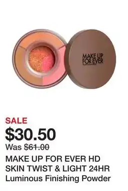 Sephora MAKE UP FOR EVER HD SKIN TWIST & LIGHT 24HR Luminous Finishing Powder offer