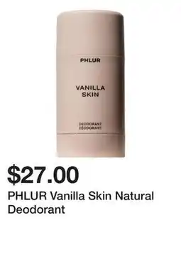 Sephora PHLUR Vanilla Skin Natural Deodorant offer