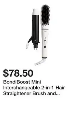 Sephora BondiBoost Mini Interchangeable 2-in-1 Hair Straightener Brush and Curling Iron offer