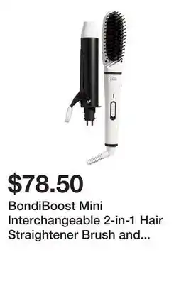 Sephora BondiBoost Mini Interchangeable 2-in-1 Hair Straightener Brush and Curling Iron offer