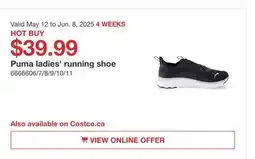Costco Puma ladies' running shoe offer