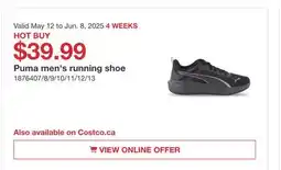 Costco Puma men's running shoe offer