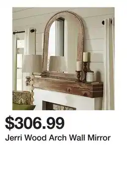Wayfair Jerri Wood Arch Wall Mirror offer
