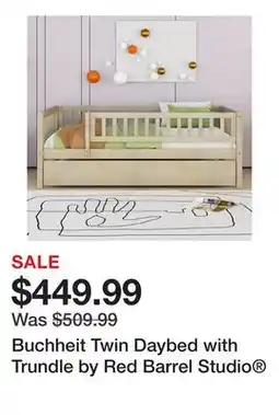 Wayfair Buchheit Twin Daybed with Trundle by Red Barrel Studio offer