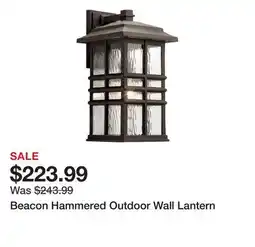Wayfair Beacon Hammered Outdoor Wall Lantern offer