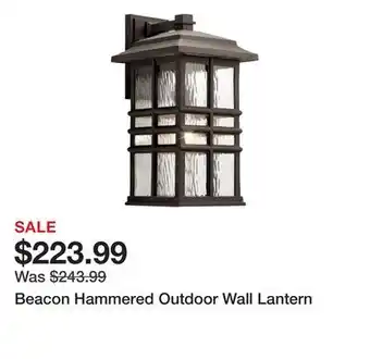Wayfair Beacon Hammered Outdoor Wall Lantern offer