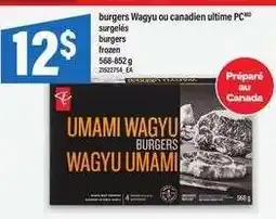 Maxi burgers Wagyu ou canadien ultime PC offer