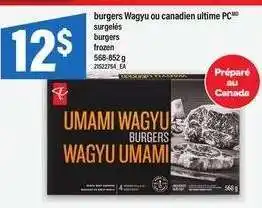 Maxi burgers Wagyu ou canadien ultime PC offer