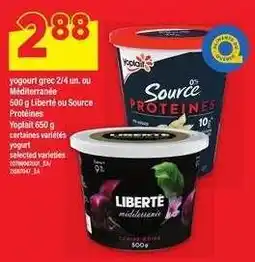 Maxi Yoplait Source Protéines / Liberté Méditerranée offer