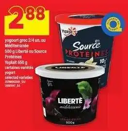 Maxi Yoplait Source Protéines / Liberté Méditerranée offer