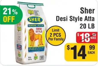 Iqbal Foods Sher Desi Style Atta offer