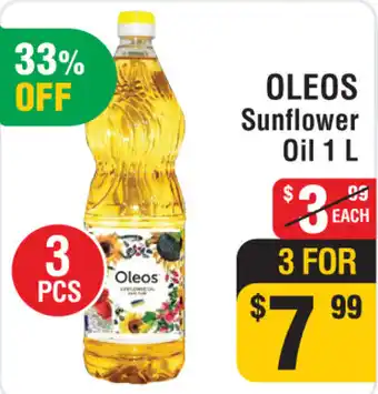 Iqbal Foods OLEOS Sunflower Oil offer