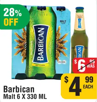 Iqbal Foods Barbican Malt offer